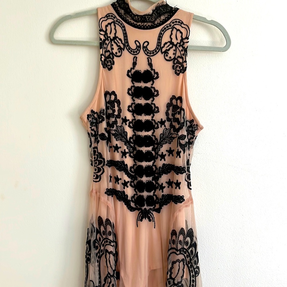 Nasty Gal embroidered maxi dress- Small
